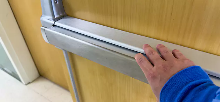 Installing a Push Bar on a Door Andover